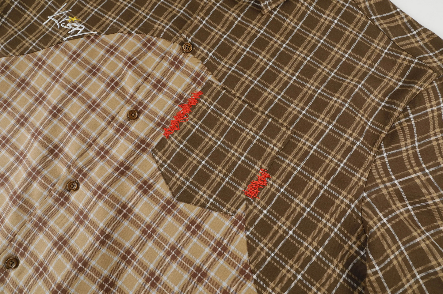 Krispy "Cross Stitch" Button Up